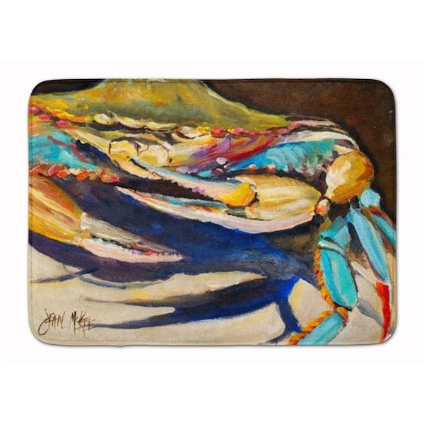 Carolines Treasures Carolines Treasures JMK1100RUG Crab to Crab Blue Crab Machine Washable Memory Foam Mat JMK1100RUG - main